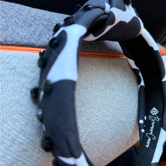 Brianna Cannon Kids Black and White Beaded Headband - Picture 2 of 5